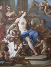 La toilette de Vénus, Musée de la faïence de Nevers, Nièvre, Bourgogne La toilette de Vénus, Musée de la faïence de Nevers, Nièvre, Bourgogne