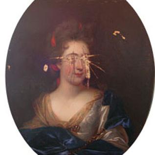 Portrait XVIIème avant restauration