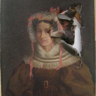 Dame XIXème avant restauration