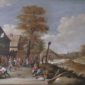 Le lendemain des noces d'après David Teniers après restauration par Martine Lemot