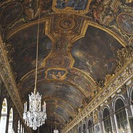 Galerie des Glaces Les peintures avant restauration