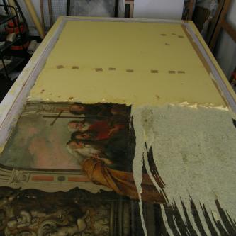 Dormition début du décartonnage